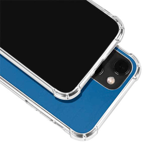 MLB Los Angeles Dodgers - Solid Distressed iPhone 14 Clear Case